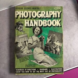 Popular Science Photography Handbook Vintage 1951‎ Camera Photo Guide